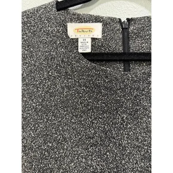 Talbots Dress Black Knee Length Pencil Dress, Women's 14 Petite - Picture 3 of 5